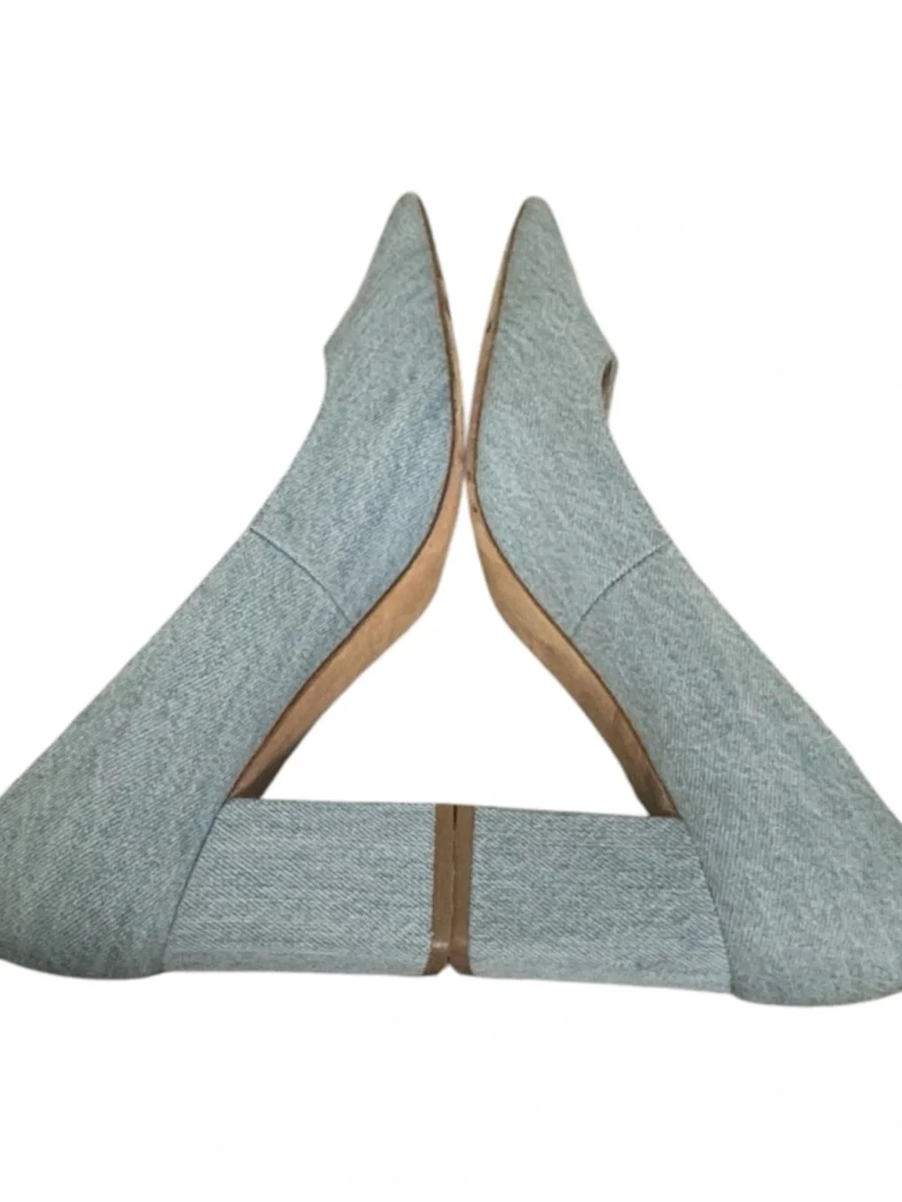 Marc Fisher Womens
Zala Pump Size 11 Light Blue Denim Pointed
Block Heel Shoe - Picture 4 of 8